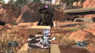 Wandering Mother Base Soldier Cardboard Box Easter Egg Metal Gear Solid V The Phantom Pain [upl. by Aivatco]