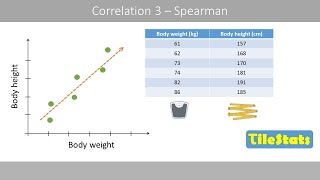 Spearmans rank correlation  Pearson VS Spearman [upl. by Nosna345]