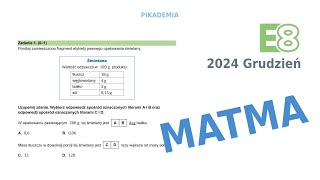 E8 Egzamin ósmoklasisty 2024 12 Zad 01 Poniżej zamieszczono fragment etykiety pewnego opakowania [upl. by Dollie725]