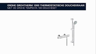 GROHE Grohtherm 1000 New – thermostatische douchekraan met doucheset voor ultiem comfort [upl. by Waverly]