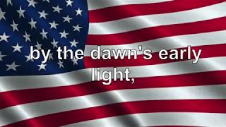 US National Anthem Lyrics The Star Spangled Banner [upl. by Sivi493]