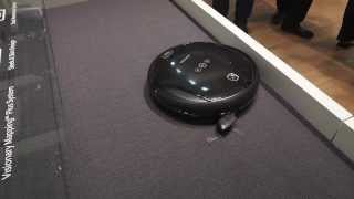 Samsung Navibot SR10F71 vacuum cleaning robot at IFA 2013 [upl. by Elauqsap]