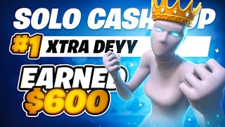 1ST PLACE IN SOLO CASH CUP 🥇 600 [upl. by Aneg]