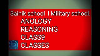 Sainik school class9 ANALOGY CLASSES Genius study [upl. by Leandre174]