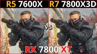 RYZEN 5 7600X vs RYZEN 7 7800X3D  Test in 15 Games  1080p  1440p  RX 7800 XT [upl. by Notluf]