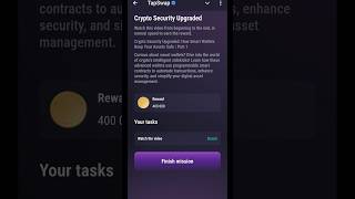 Crypto Security UpgradedTapswapTapswap New Task Code [upl. by Aurelius]