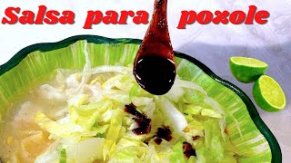 Riquisima salsa para pozole de chile de árbol  La receta de la abuelita [upl. by Eveiveneg]