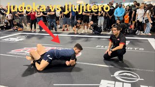 Judoka vs Jiujiteiro purple belt in ADCC No Gi [upl. by Meuse]