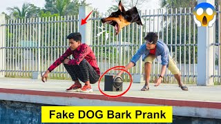 Fake Dog Bark Prank 🐕‍🦺 Funny Prank in India  4Minute Fun [upl. by Imefulo]