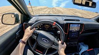 2024 Ford Ranger Raptor  Sending it at the Sand Dunes [upl. by Aevin]