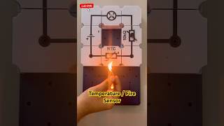 NTC Thermistor Temperature sensor Fire sensor experiment science physics thermistor fire asmr [upl. by Arelc]