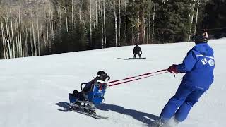 Adaptive Skiing on the Sit Ski [upl. by Aileme]