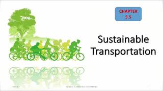 Sustainable City amp Transportation Part 2  Sustainable Engineering  KTU [upl. by Pickard]