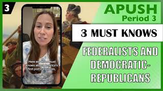 3 Must Knows about Federalists and DemocraticRepublicans [upl. by Saxon]