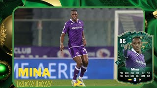 ¡ES MUY BUENO ESTE CABR🤬N Yerry Mina 86 Winter Wildcard Review EA FC 24 [upl. by Anner396]