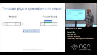 nanoHUBU Nanobiosensors L31 Sensitivity  Nanobiosensors Sensitivity and Types of Biosensors [upl. by Irrak]