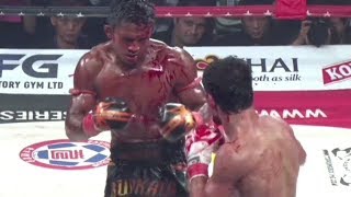 Muay Thai Furia y Sangre Buakaw vs Boxeador Ruso [upl. by Atnauq]