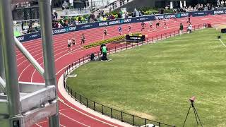 Prefontaine Classic 2024 Josh Kerr beats Jakob Ingebrigtsen in Bowerman Mile [upl. by Ydolem]