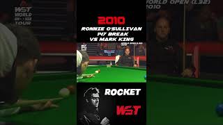 OSullivan 147 Break ronnie snooker shorts 147 snookermoments wst snookertime tricks [upl. by Eedyak98]