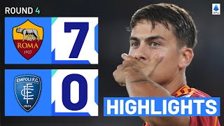 RomaEmpoli 70  Giallorossi cruise to massive win Goals amp Highlights  Serie A 202324 [upl. by Kcinnay]