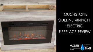 Touchstone Sideline 40Inch Electric Fireplace Review [upl. by Paddy]