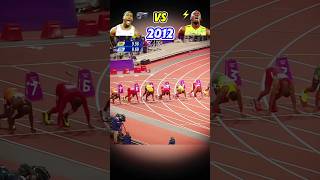 USAIN BOLT vs JUSTIN GATLIN😱⚡usainbolt justingatlin sprinter sprinting 100k 100 fastest usa [upl. by Xuagram]