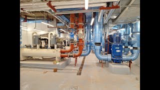 Chillers Station  Lecture 5 Chilled Water CourseHVAC تصميم شبكات المياه المثلجة [upl. by Mcleroy]