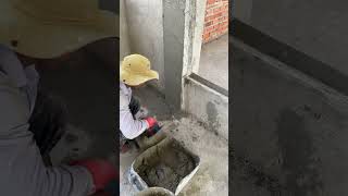 How To Plastering Wall Column amazing youtubeshorts how shorts [upl. by Temp]