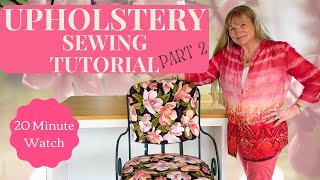 DIY Upholstery Tutorial  Chair Cushion [upl. by Saitam]