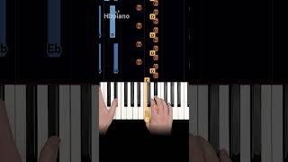 4 notes  EASY piano part 😈😈 pianotutorial shorts [upl. by Laeynad]