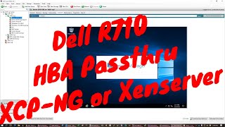 Dell R710 Passthru HBA to XCPNG or Xen [upl. by Etnecniv]