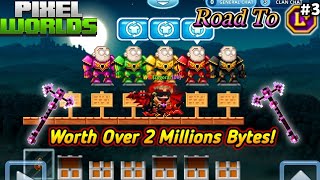 Full Color EPWR 😱 Road To All L Items Part 3  Pixel Worlds [upl. by Aborn622]