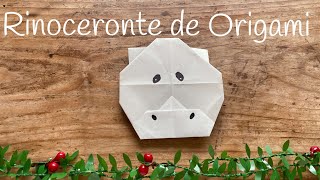 Rinoceronte de ORIGAMI fácil para niños [upl. by Modnarb]