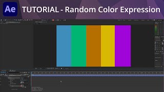 After Effects Tutorial  Random Color Expression [upl. by Marilin]