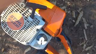 ПОРІЗКА ДРОВ STIHL 230  ХАДО  HP HOREST PLUS [upl. by Arikaahs]