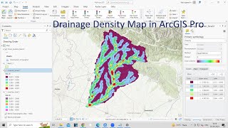 How to prepare Drainage density map using ArcGIS Pro [upl. by Reviere378]