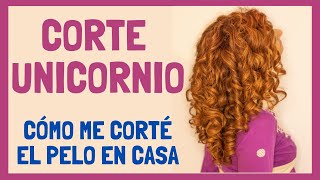 🦄 CORTE UNICORNIO 🦄 o cómo me corté el pelo [upl. by Constanta473]