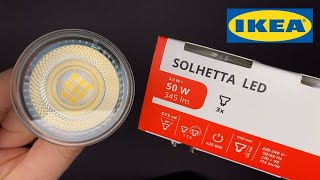 IKEA SOLHETTA LED bulb GU10 with KRUSNATE Ceiling spotlight test [upl. by Teryn783]