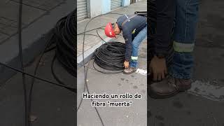 Haciendo rollo de fibra [upl. by Ekaj897]