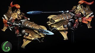 Painting Tutorial Custodes using TurboDork colorshifts [upl. by Zanlog292]