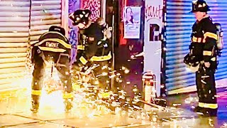 READ FULL DESCRIPTIONFDNY BOX 3368FDNY BATTLING A 1075 FIRE IN A TAXPAYER IN DA BRONX [upl. by Milla]