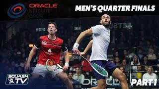 Squash Oracle NetSuite Open 2019  Mens Quarter Finals P1 [upl. by Amand]