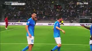 LORENZO PELLEGRINI GOAL VS GERMANY  Nations League 04062022 🇮🇹 [upl. by Torhert690]