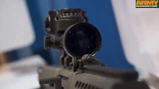 Barrett Firearms 50 416 caliber M82A1 semi automatic sniper antimateriel rifle IDEAS 2014 [upl. by Nicko]