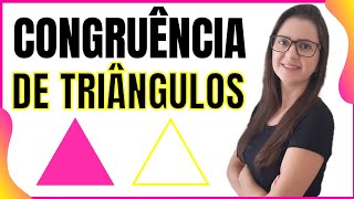 CASOS DE CONGRUÊNCIA DE TRIÂNGULOS 👩‍🏫 PROF GISELE RAMOS [upl. by Stillman]