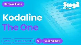 Kodaline  The One Karaoke Piano [upl. by Hanad]