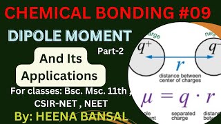 Chemical bonding dipole moment and its application  msc csirnet neet [upl. by Jurdi375]