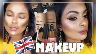 INDIAN GIRL TRIES FULL FACE BRITISH MAKEUP [upl. by Ecirtak725]