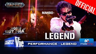 LEGEND  MANBO đi flow đỉnh khiến đối thủ phải dè chừng  Rap Việt 2024 Performance [upl. by Meggi]