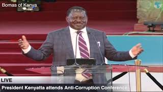 ODM party leader Raila Odingas full speech at the anticorruption multisectoral conference [upl. by Ahseekal]